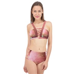 Galaxy Red Cage Up Bikini Set by snowwhitegirl