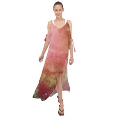 Galaxy Red Maxi Chiffon Cover Up Dress