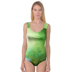 Galaxy Green Princess Tank Leotard  by snowwhitegirl