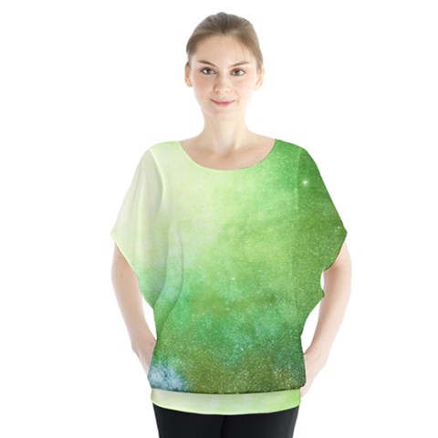 Galaxy Green Blouse by snowwhitegirl