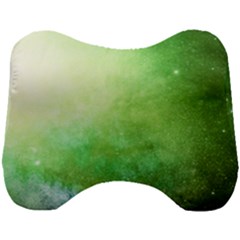 Galaxy Green Head Support Cushion by snowwhitegirl