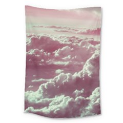 In The Clouds Pink Large Tapestry by snowwhitegirl