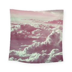 In The Clouds Pink Square Tapestry (small) by snowwhitegirl