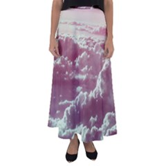 In The Clouds Pink Flared Maxi Skirt