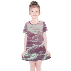 In The Clouds Pink Kids  Simple Cotton Dress