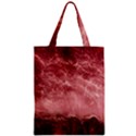 Red  Ocean Splash Zipper Classic Tote Bag View1