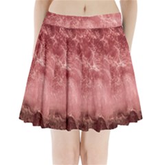 Red  Ocean Splash Pleated Mini Skirt by snowwhitegirl