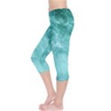 Green Ocean Splash Capri Leggings  View3