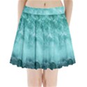 Green Ocean Splash Pleated Mini Skirt View1