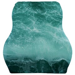 Green Ocean Splash Car Seat Velour Cushion  by snowwhitegirl