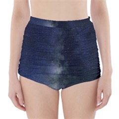 Galaxy Sky High-waisted Bikini Bottoms by snowwhitegirl