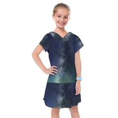 Galaxy Sky Kids  Drop Waist Dress