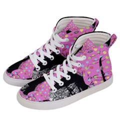 Weird Smile Women s Hi-top Skate Sneakers by snowwhitegirl