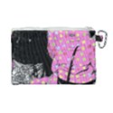 Weird Smile Canvas Cosmetic Bag (Large) View2