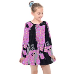 Weird Smile Kids  Long Sleeve Dress