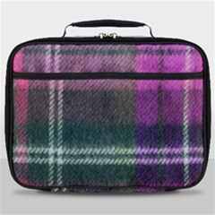 Pink Plaid Flannel Full Print Lunch Bag