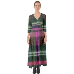 Pink Plaid Flannel Button Up Boho Maxi Dress by snowwhitegirl