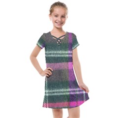 Pink Plaid Flannel Kids  Cross Web Dress by snowwhitegirl