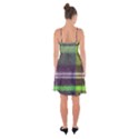 Neon Green Plaid Flannel Ruffle Detail Chiffon Dress View2