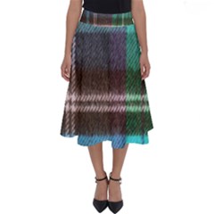 Blue Plaid Flannel Perfect Length Midi Skirt by snowwhitegirl