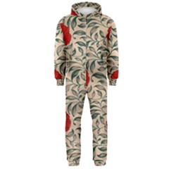 Papanese Floral Red Hooded Jumpsuit (men)  by snowwhitegirl