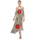 Papanese Floral Red Maxi Chiffon Cover Up Dress View1