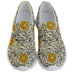 Japanese Floral Orange Men s Lightweight Slip Ons by snowwhitegirl