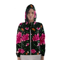 Pink Japan Floral Hooded Windbreaker (women)