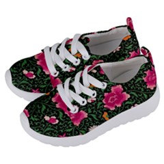 Pink Japan Floral Kids  Lightweight Sports Shoes by snowwhitegirl