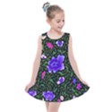 Blue  Japan Floral Kids  Summer Dress View1