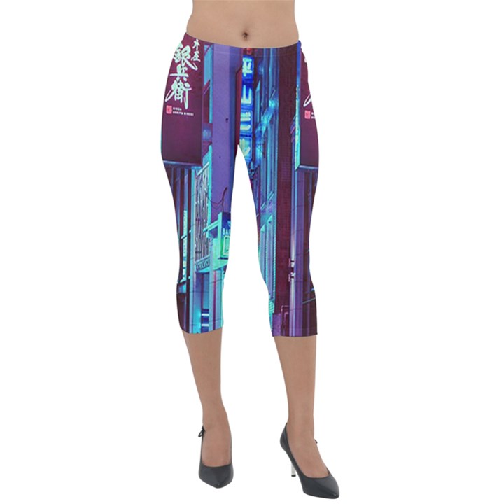 Japan City Lightweight Velour Capri Leggings 