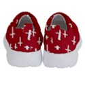 Red White Cross Velcro Strap Shoes View4