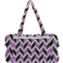 Zigzag Chevron Pattern Pink Brown Multi Function Bag	 View2