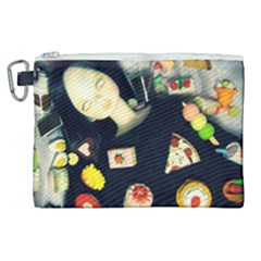 Food Canvas Cosmetic Bag (xl) by snowwhitegirl