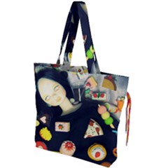 Food Drawstring Tote Bag