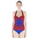 Red Music Blue Moon Halter Swimsuit View1