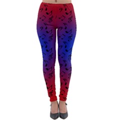 Red Music Blue Moon Lightweight Velour Leggings by snowwhitegirl