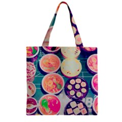 Ramen And Sushi Zipper Grocery Tote Bag by snowwhitegirl