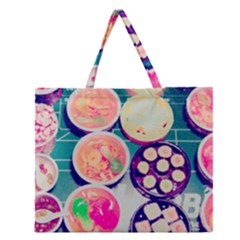 Ramen And Sushi Zipper Large Tote Bag by snowwhitegirl