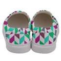 Zigzag Chevron Pattern Aqua Purple Men s Canvas Slip Ons View4