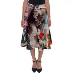 Victorian Collage Perfect Length Midi Skirt by snowwhitegirl