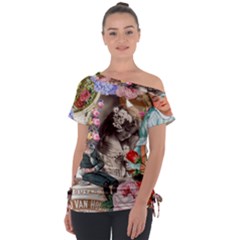 Victorian Collage Tie-up Tee