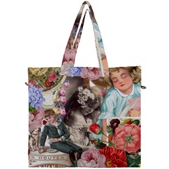 Victorian Collage Canvas Travel Bag