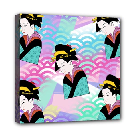 Japanese Abstract Mini Canvas 8  X 8  by snowwhitegirl