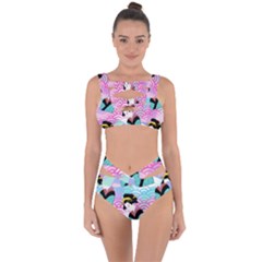 Japanese Abstract Bandaged Up Bikini Set  by snowwhitegirl