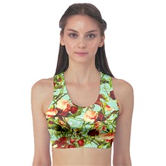 Fruit Blossom Sports Bra by snowwhitegirl