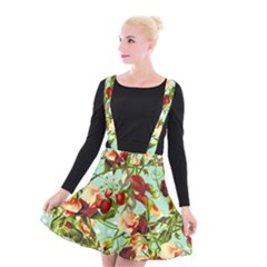 Fruit Blossom Suspender Skater Skirt by snowwhitegirl