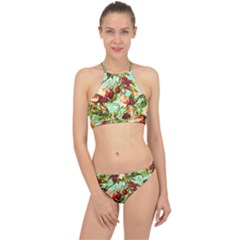 Fruit Blossom Racer Front Bikini Set