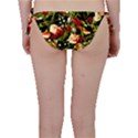 Fruit Blossom Black Bikini Bottom View2