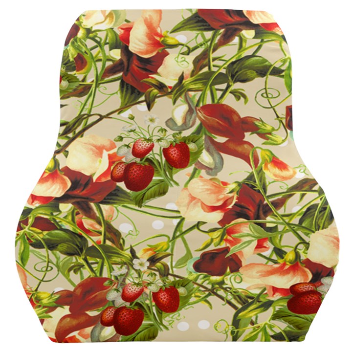 Fruit Blossom Beige Car Seat Back Cushion 